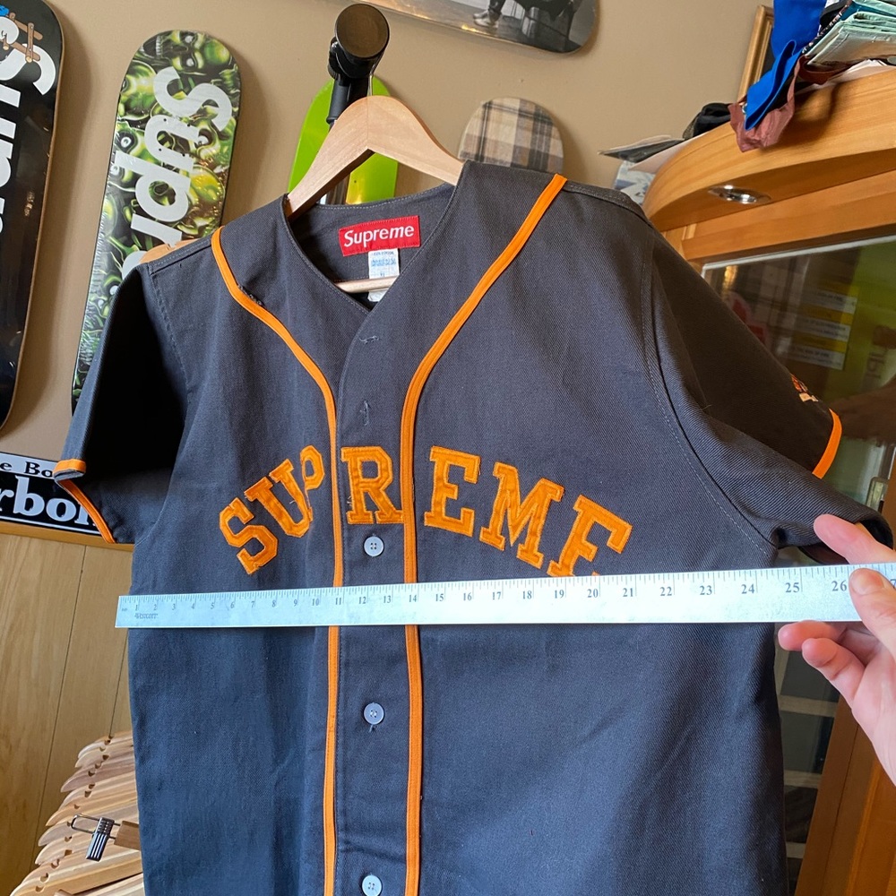 SUPREME's first baseball jersey vintage RARE - Picture 7 of 11